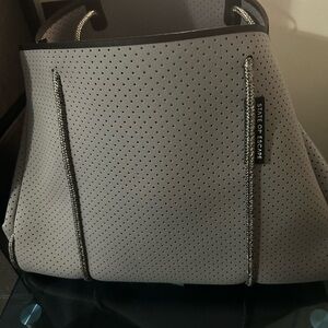 Style of Escape Light Gray Perforated Tote